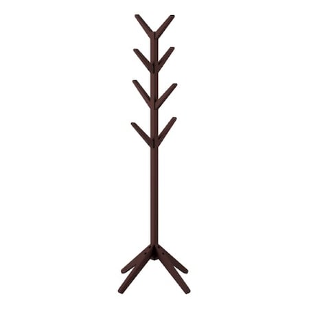 Hastings Home Coat Rack, Freestanding Wooden Tree on Hallway, Entryway, or Office for Coats, Jackets, Scarves 579925AJN
